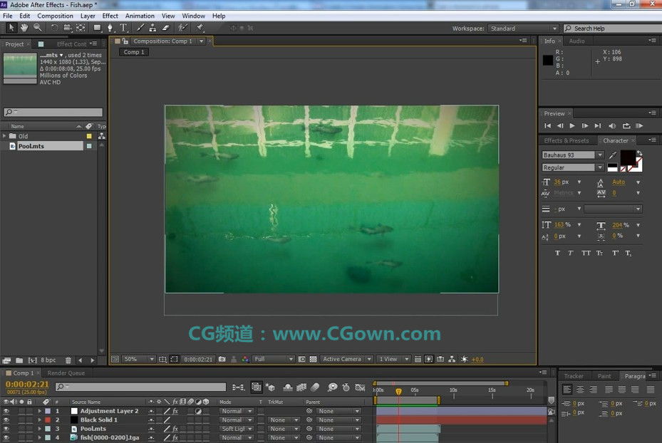 CG tuts-合成游泳的鱼教程